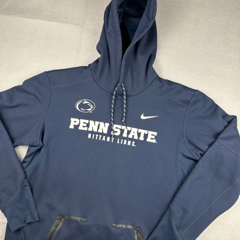 Nike Penn State Nittany Lions Dri-FIT Hoodie Navy Blue Mens Large 893163-419